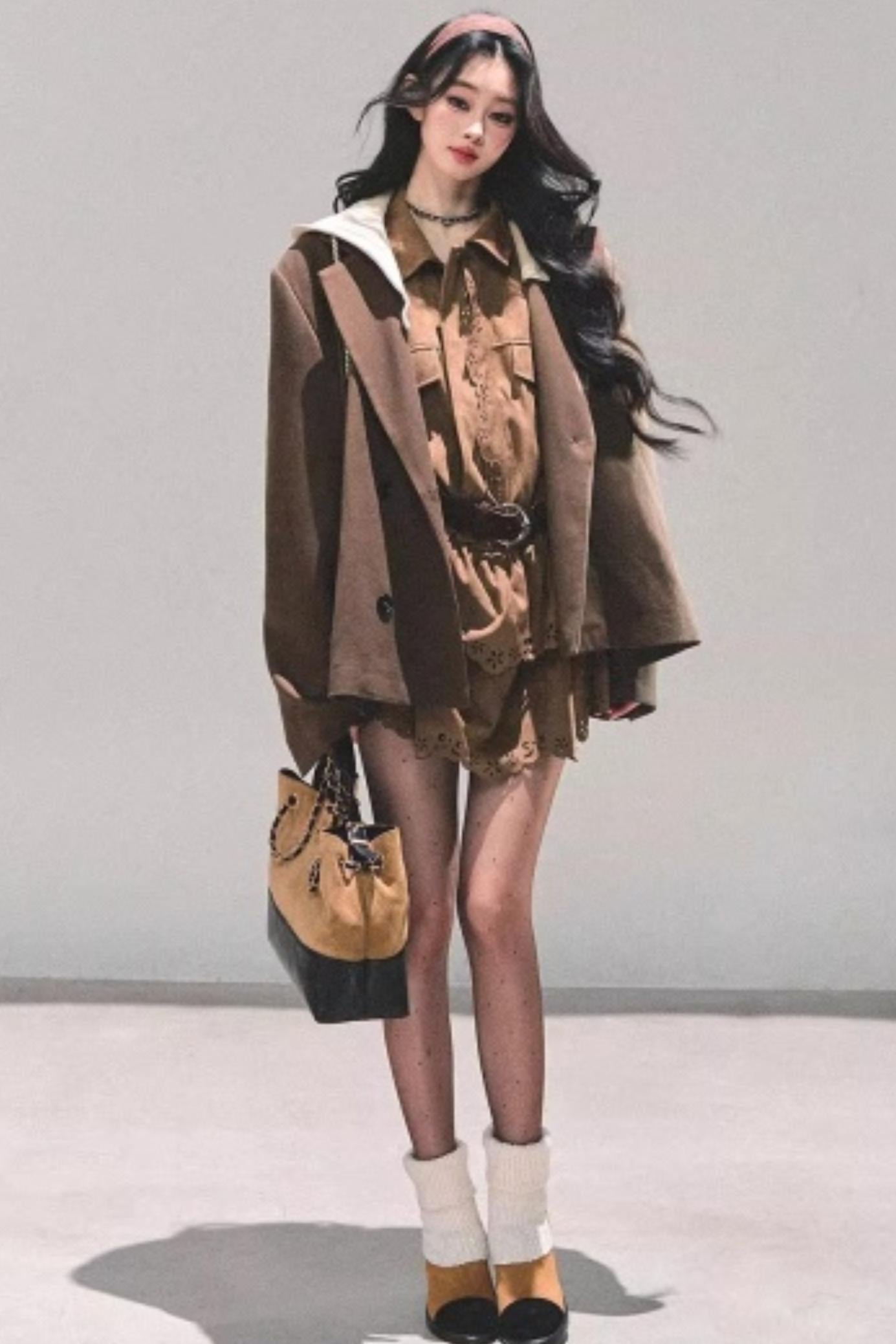 Cowhide Velvet Winter Dress