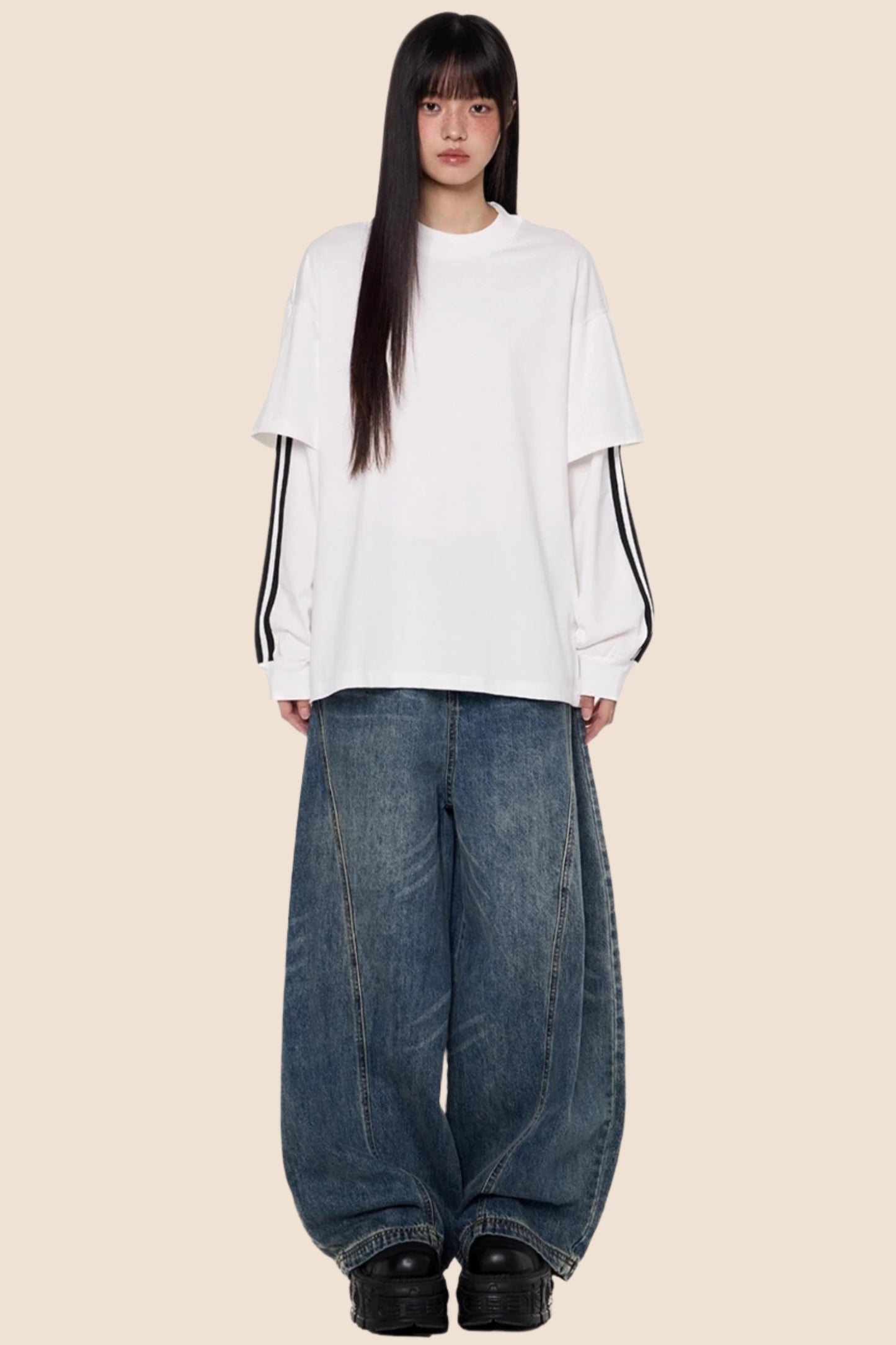 Stripe Long Sleeve Top