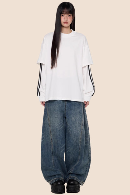 Stripe Long Sleeve Top