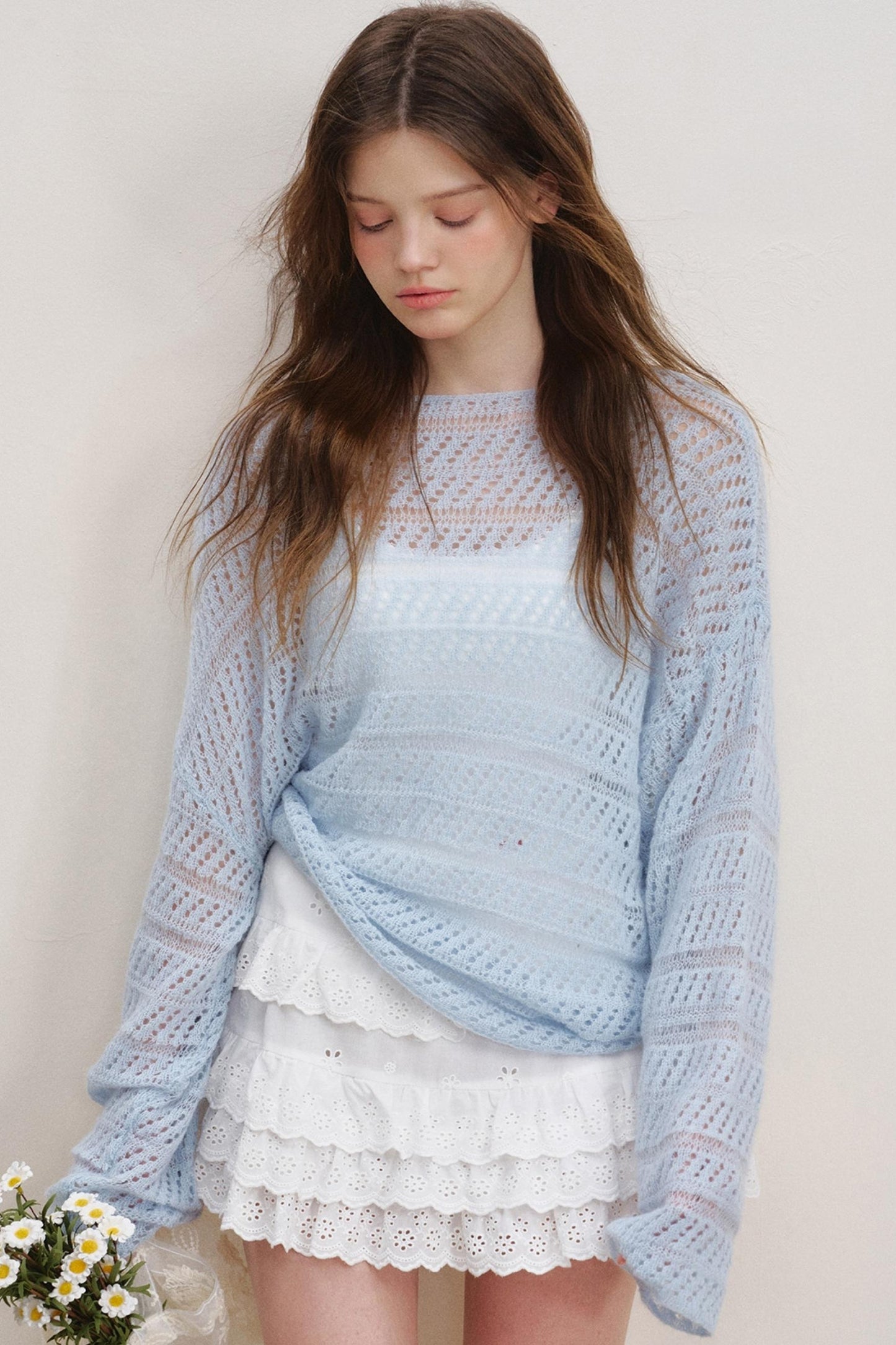 Floral Lace Cake Skirt