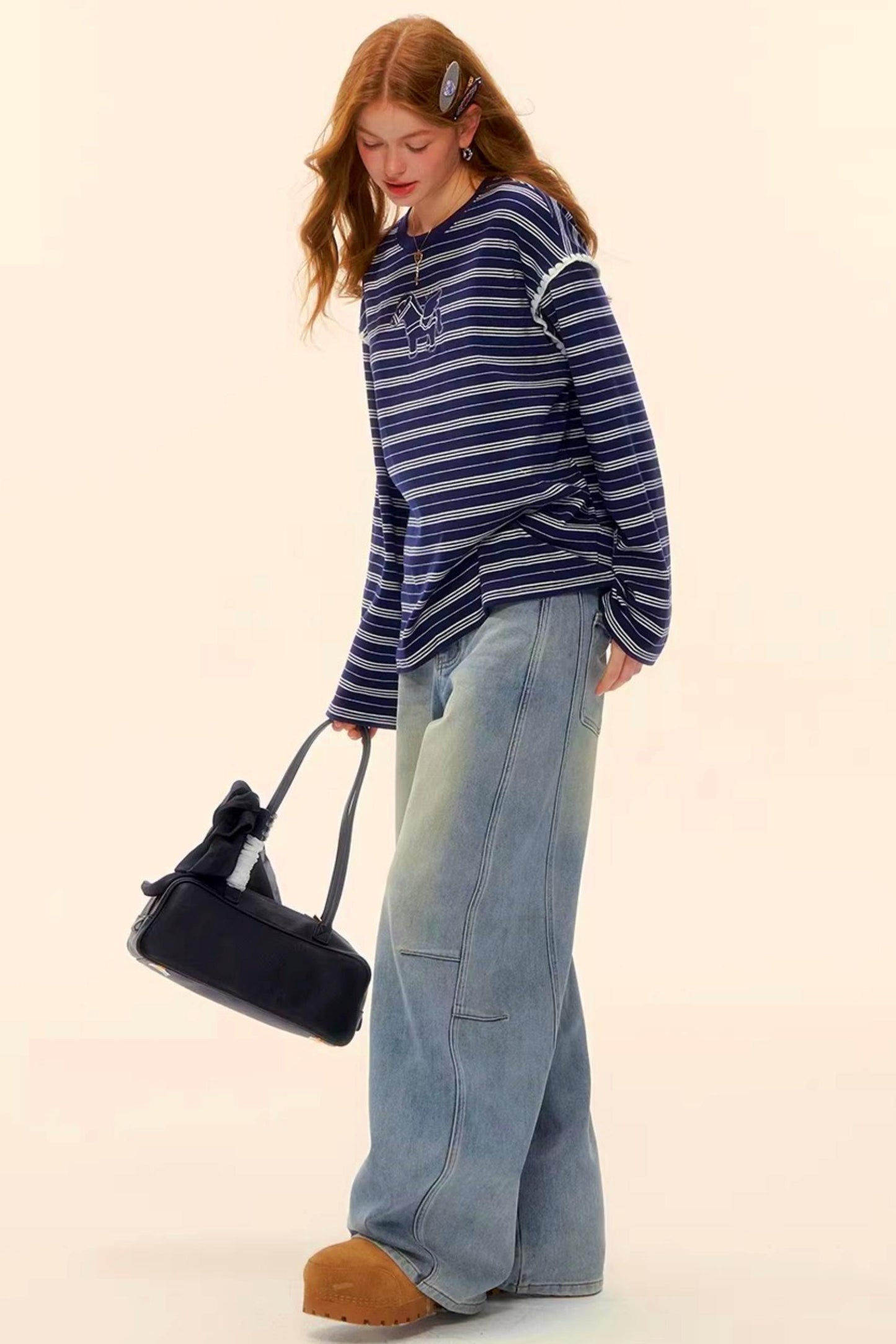 Striped Color-Block Pegasus Top