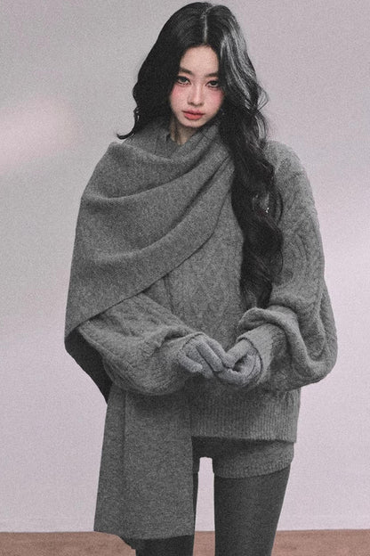 Zurich Knit Sweater Shorts Set-Up