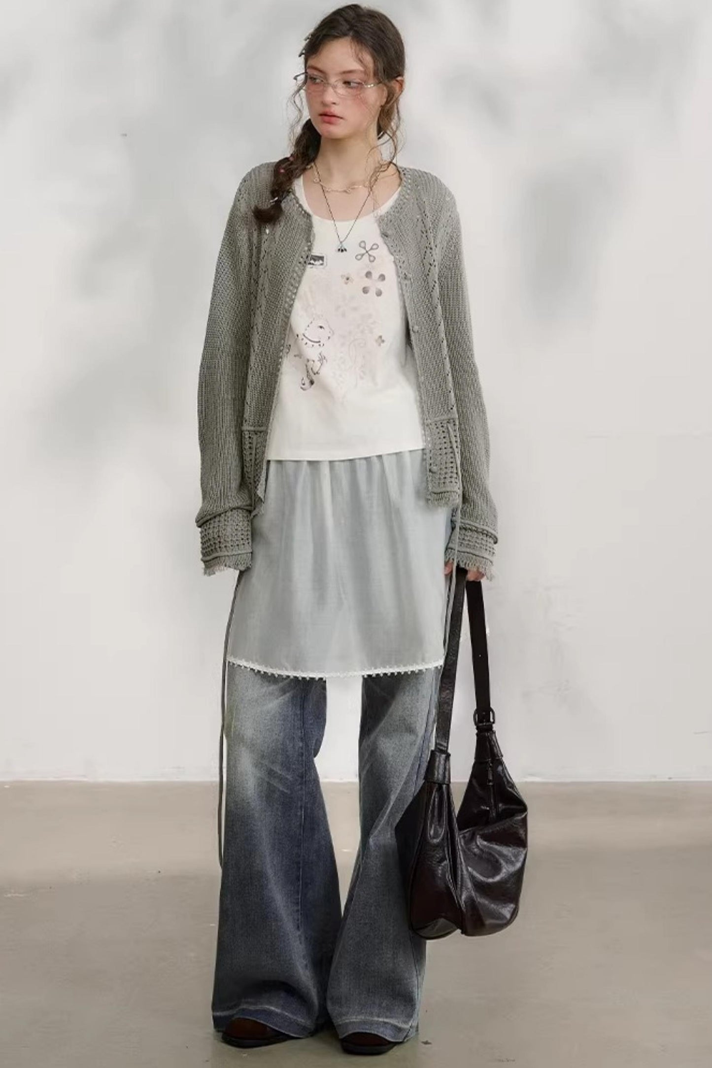 Little Cat Paw Denim Pants