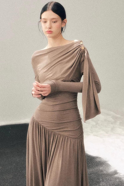 Ribbon Bodycon Winter Dress