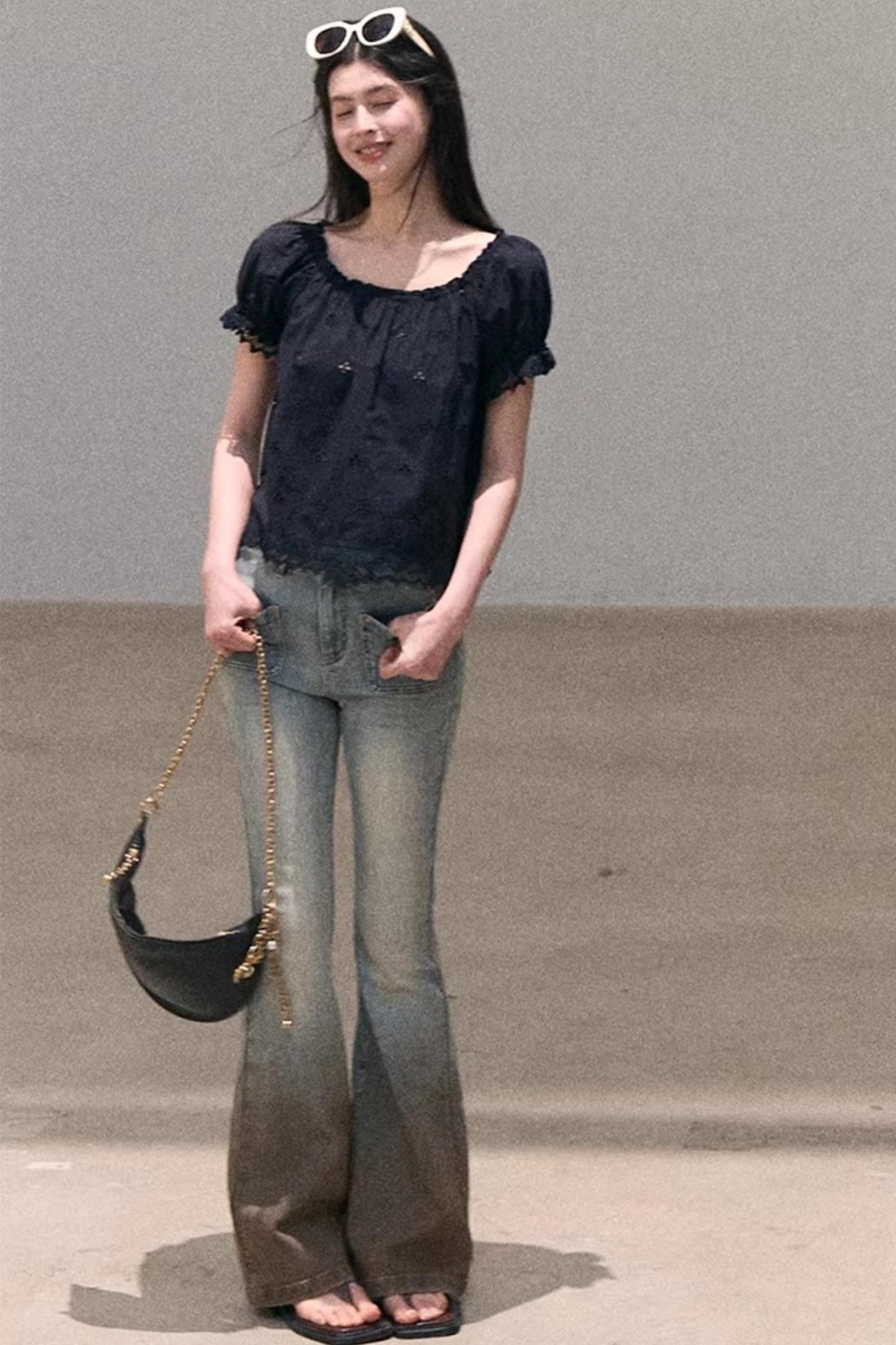 Pure Cotton Embroidered Doll Top