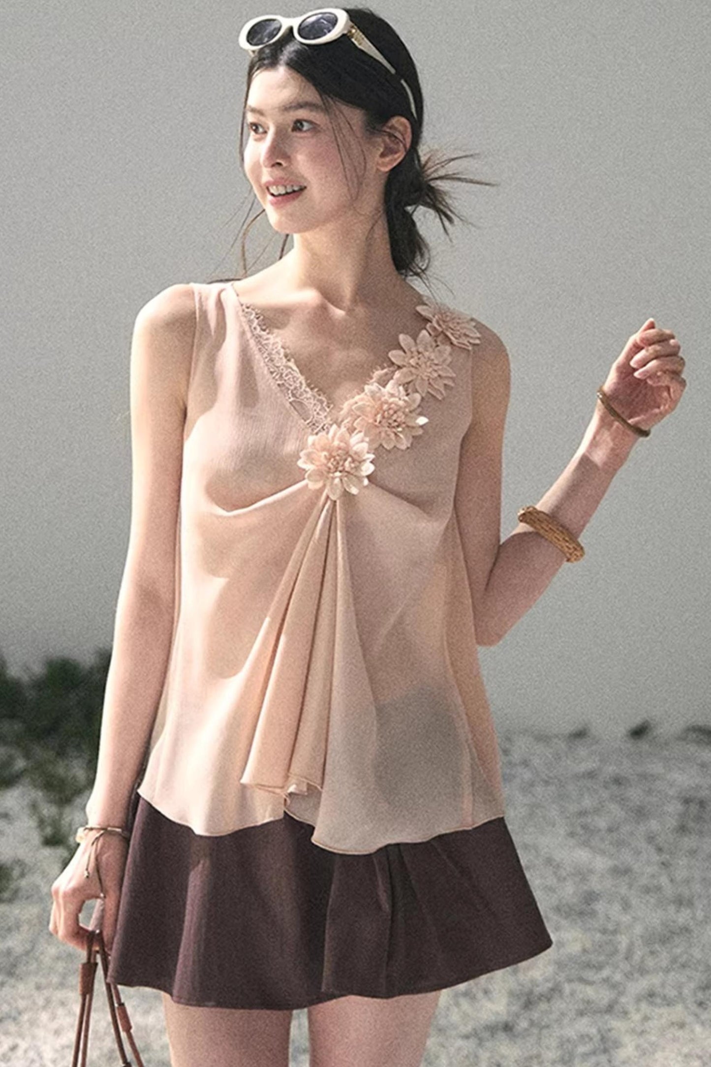 Silent Rose Semi-Sheer Lace T-Shirt