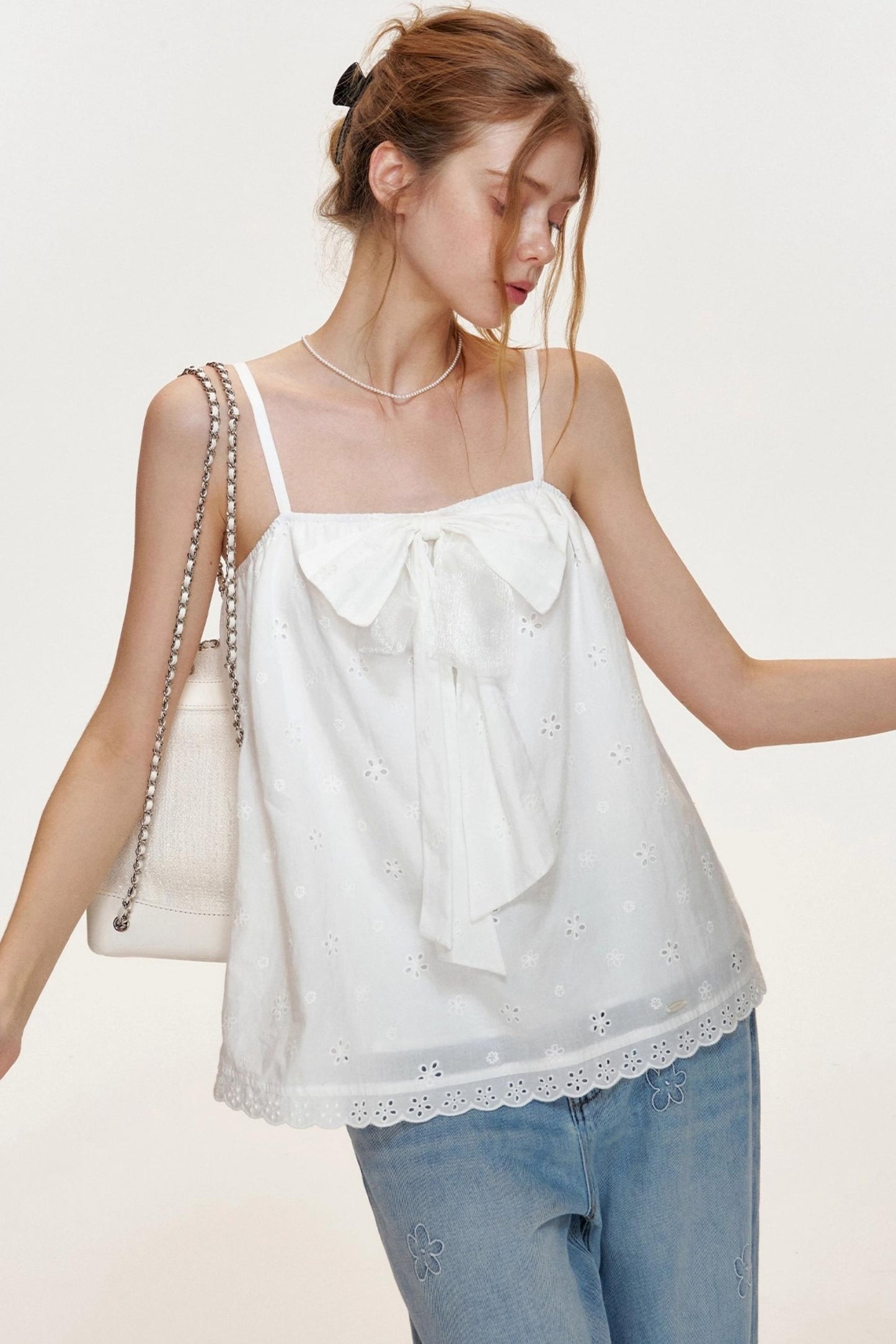 French Petal Cotton Jeans