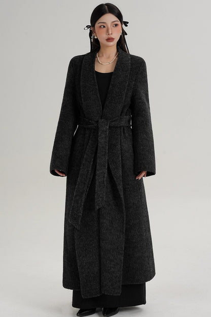 Elegant Double-Sided Long Wool Coat