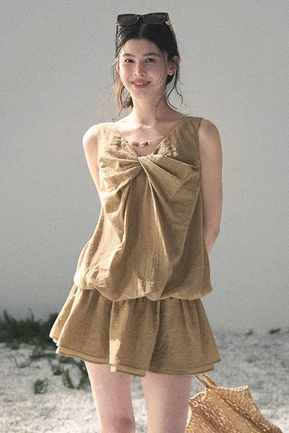 Sweet V-Neck Summer Dress