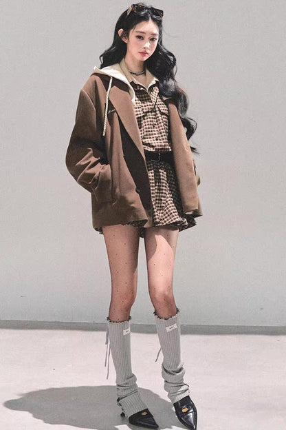 Minimalist Hooded Blazer