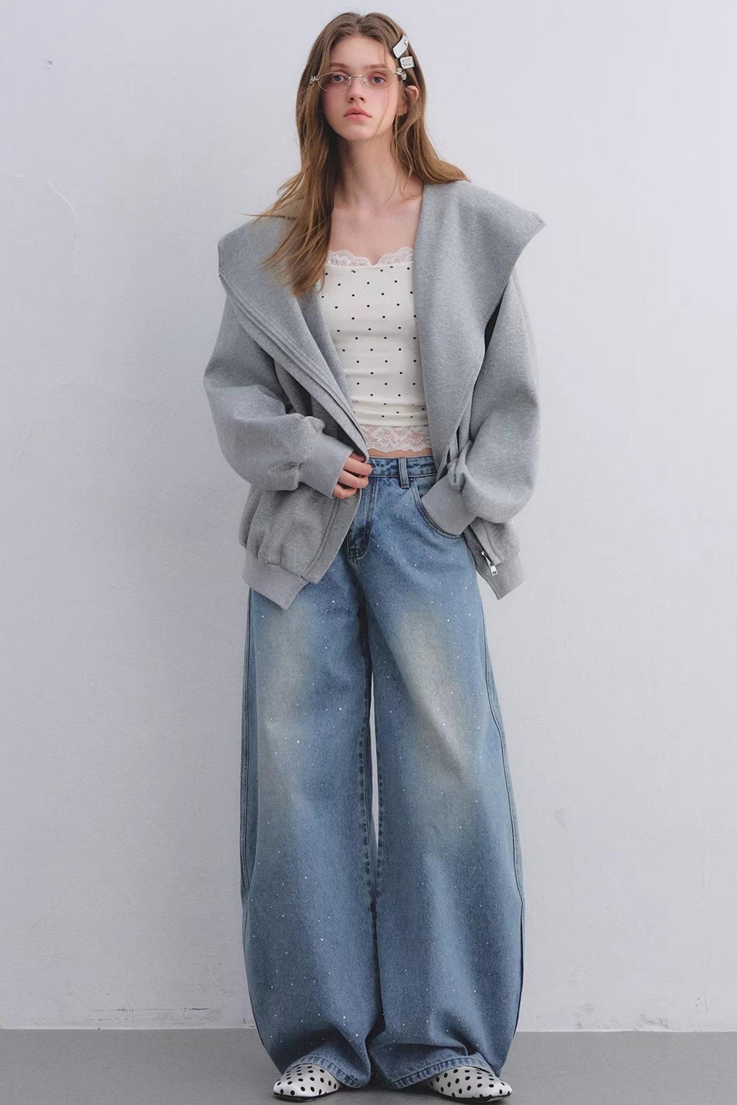Rhinestone Blue Scimitar Pants