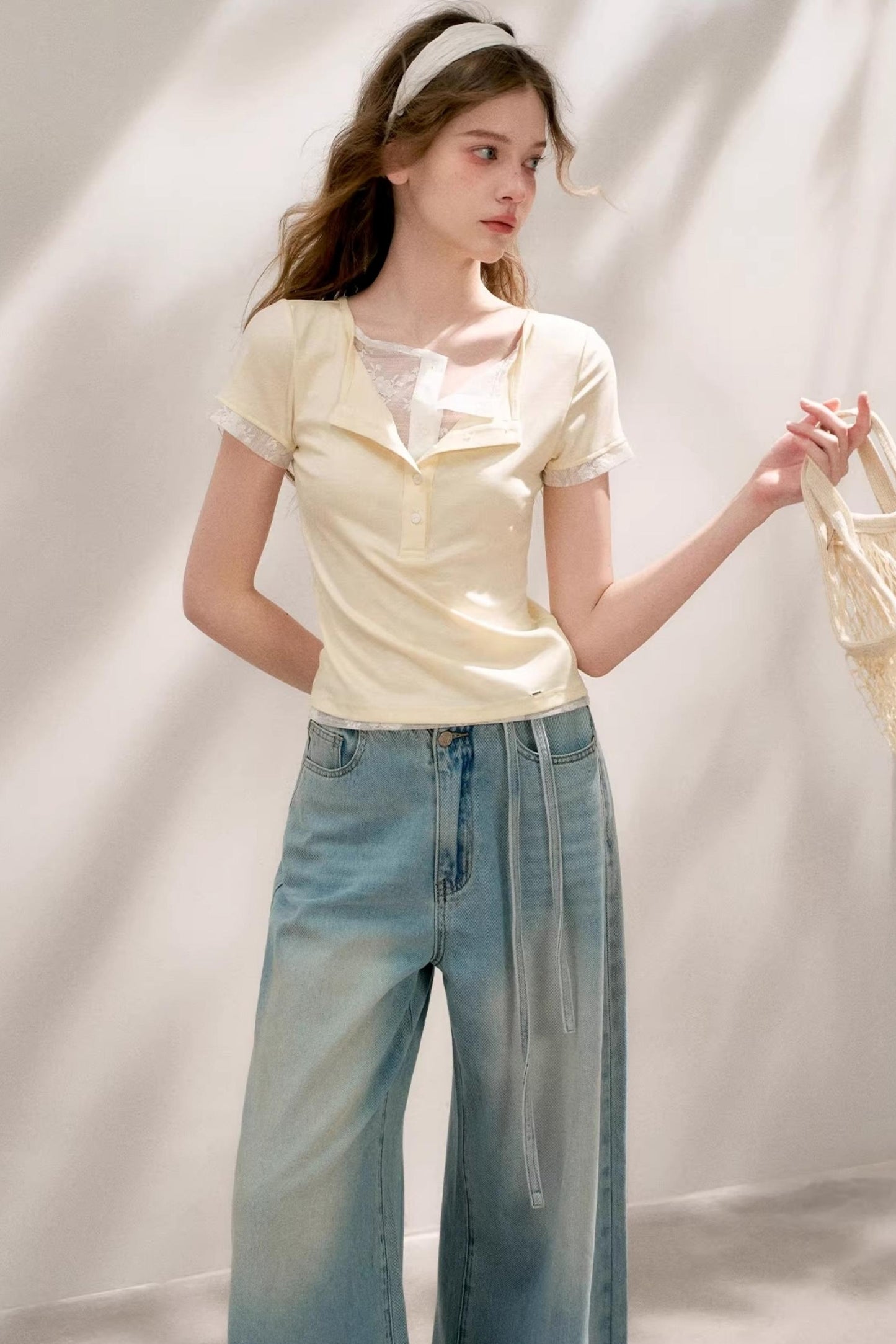 Green-Yellow Layered Tee