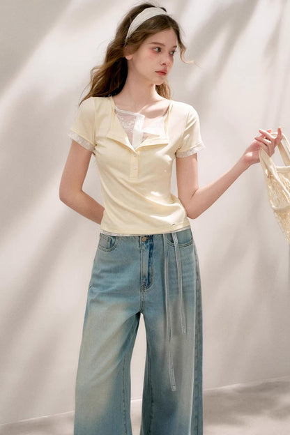 Green-Yellow Layered Tee