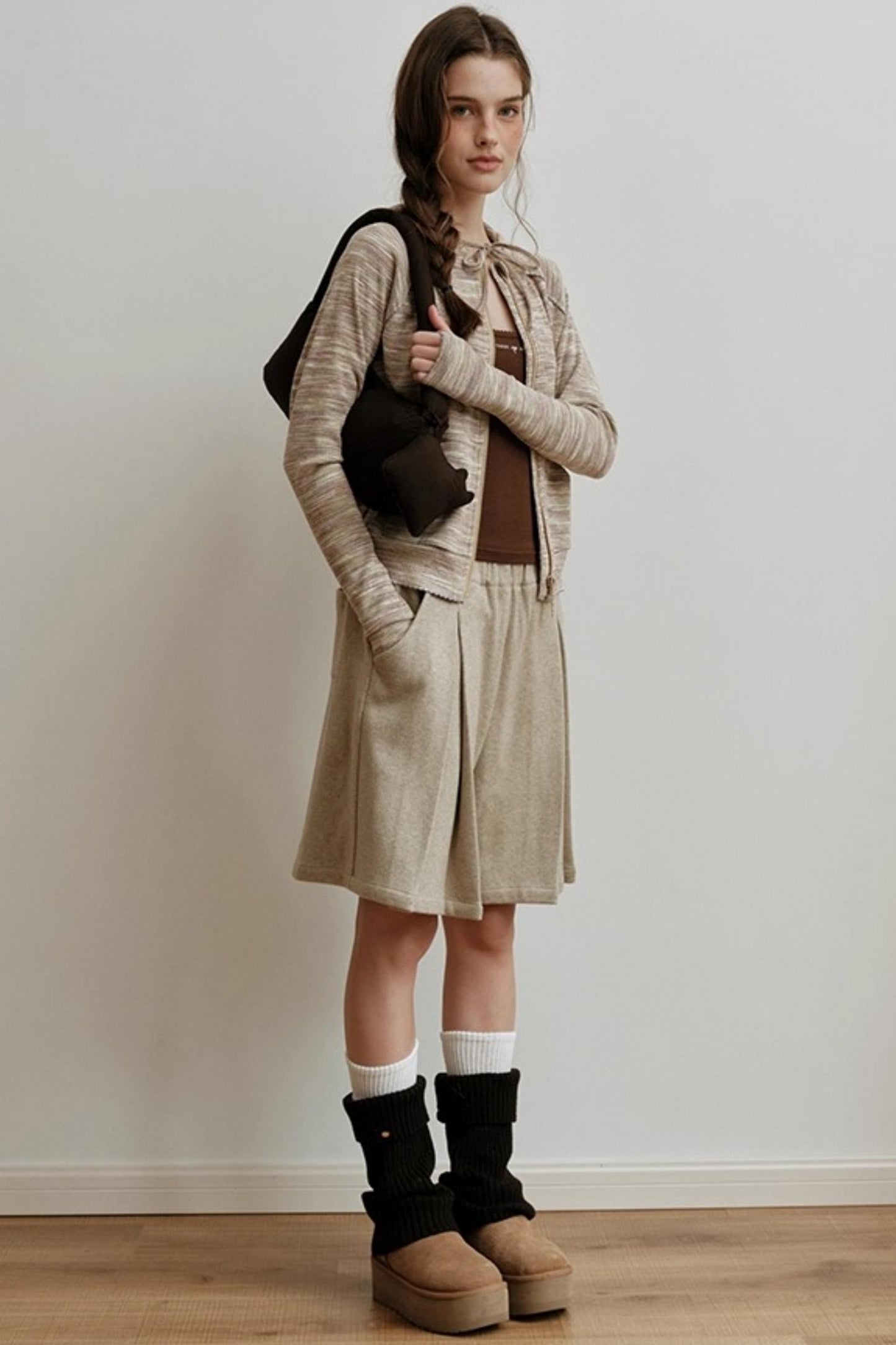 Gold Label Knitted Wool Blend Calf Sock Cover