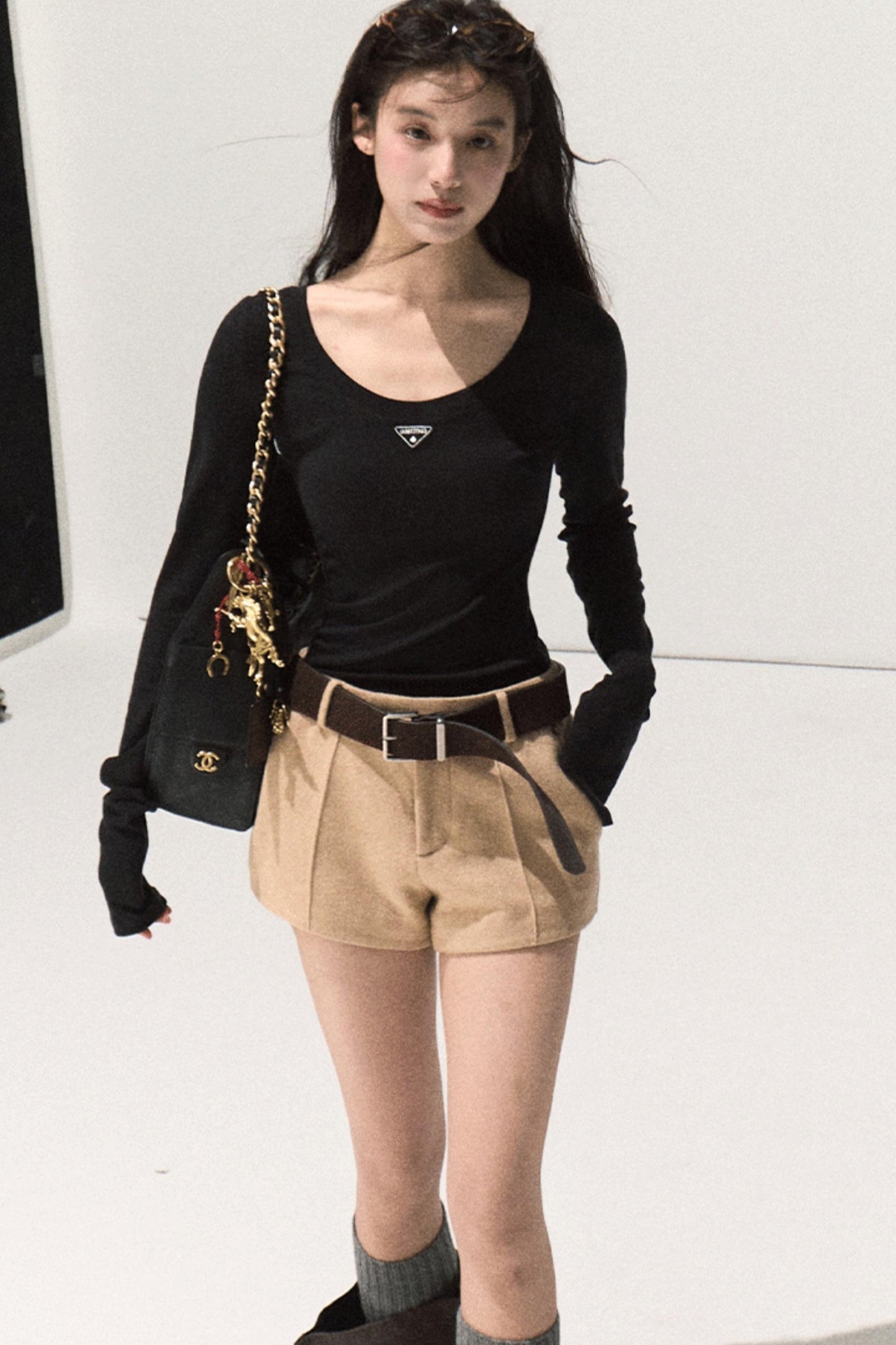 Night Woolen Short Pants