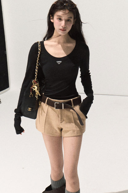 Night Woolen Short Pants