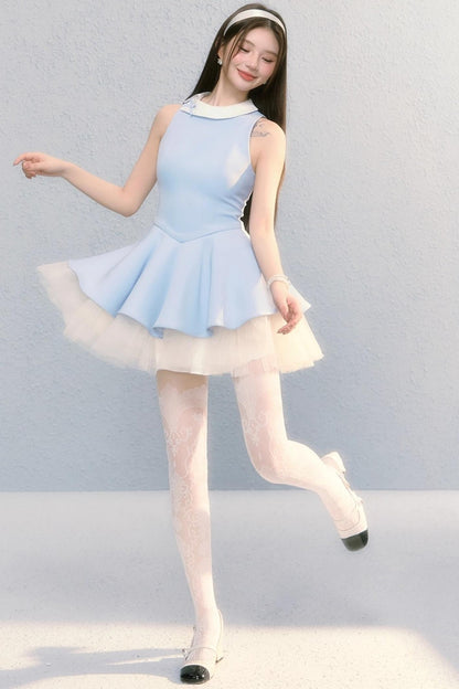 Fugitive Princess Mesh Panel Ballet Dress