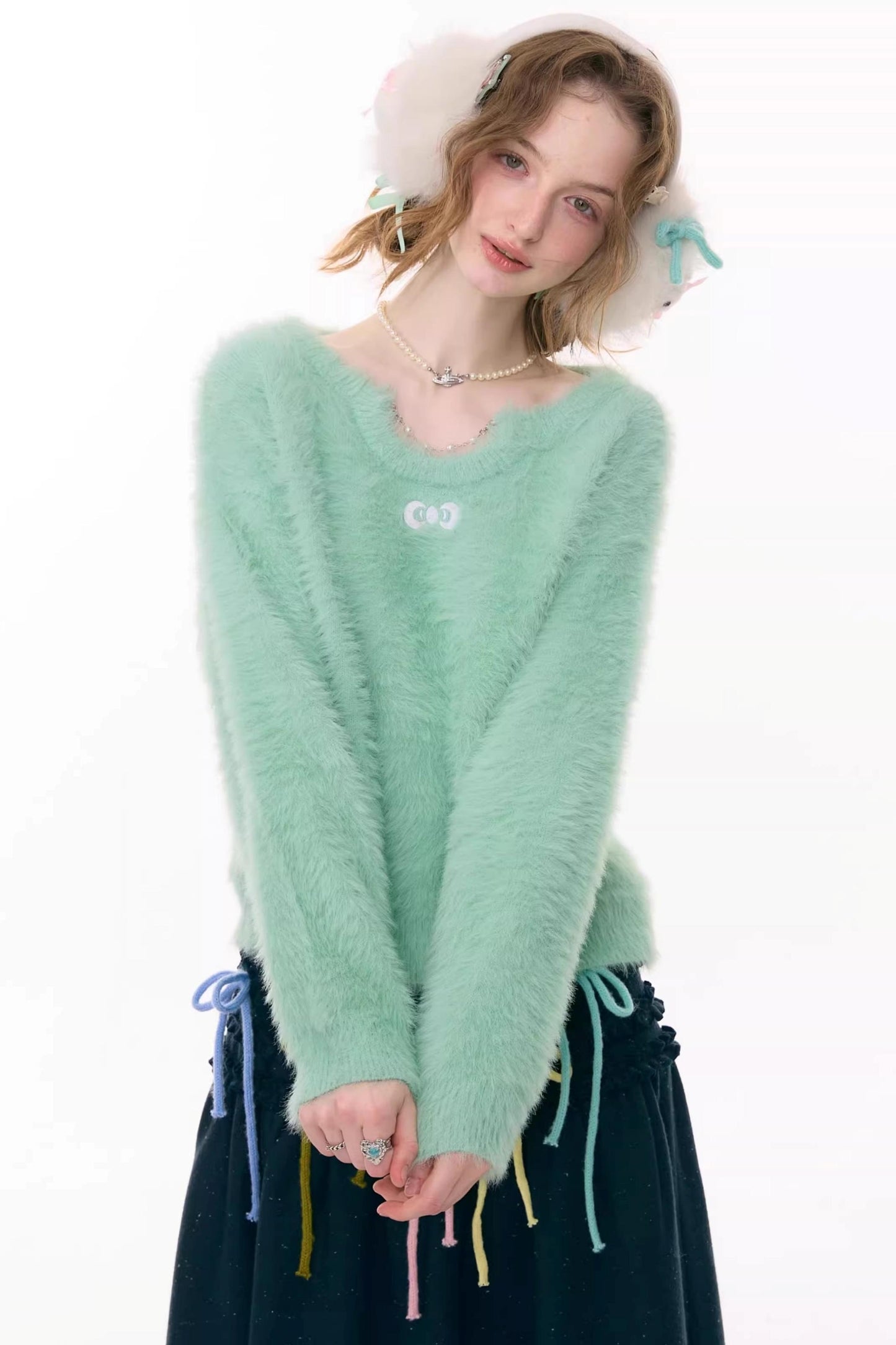 Soft Cloud Bow Sweater