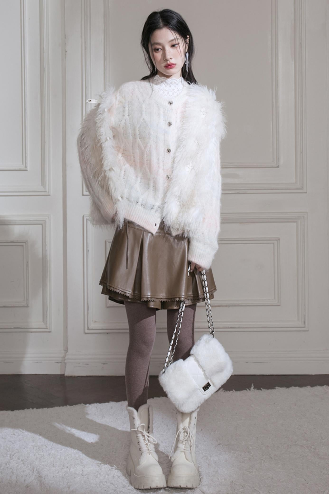 Gradient Wool Cardigan