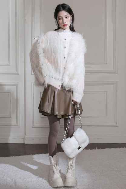 Gradient Wool Cardigan