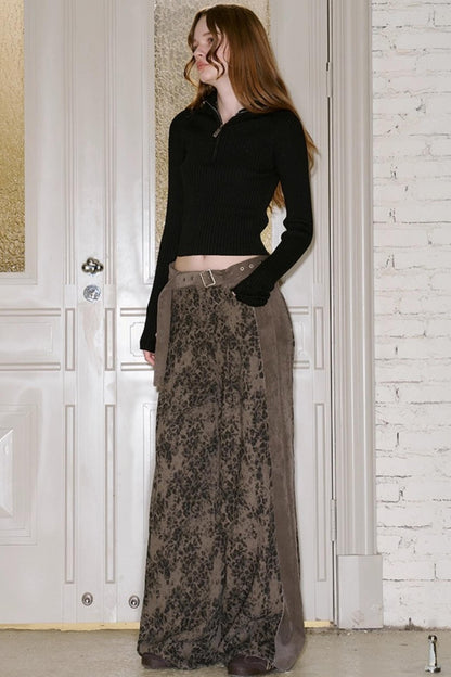 Stand-Up Collar Bottom Sweater