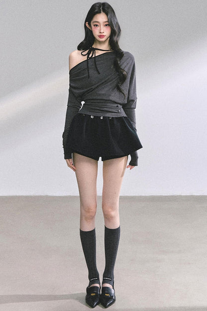 Korean Pink Halterneck Top