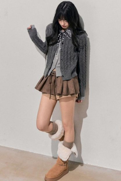 Plaid Annie Waltz Skirt