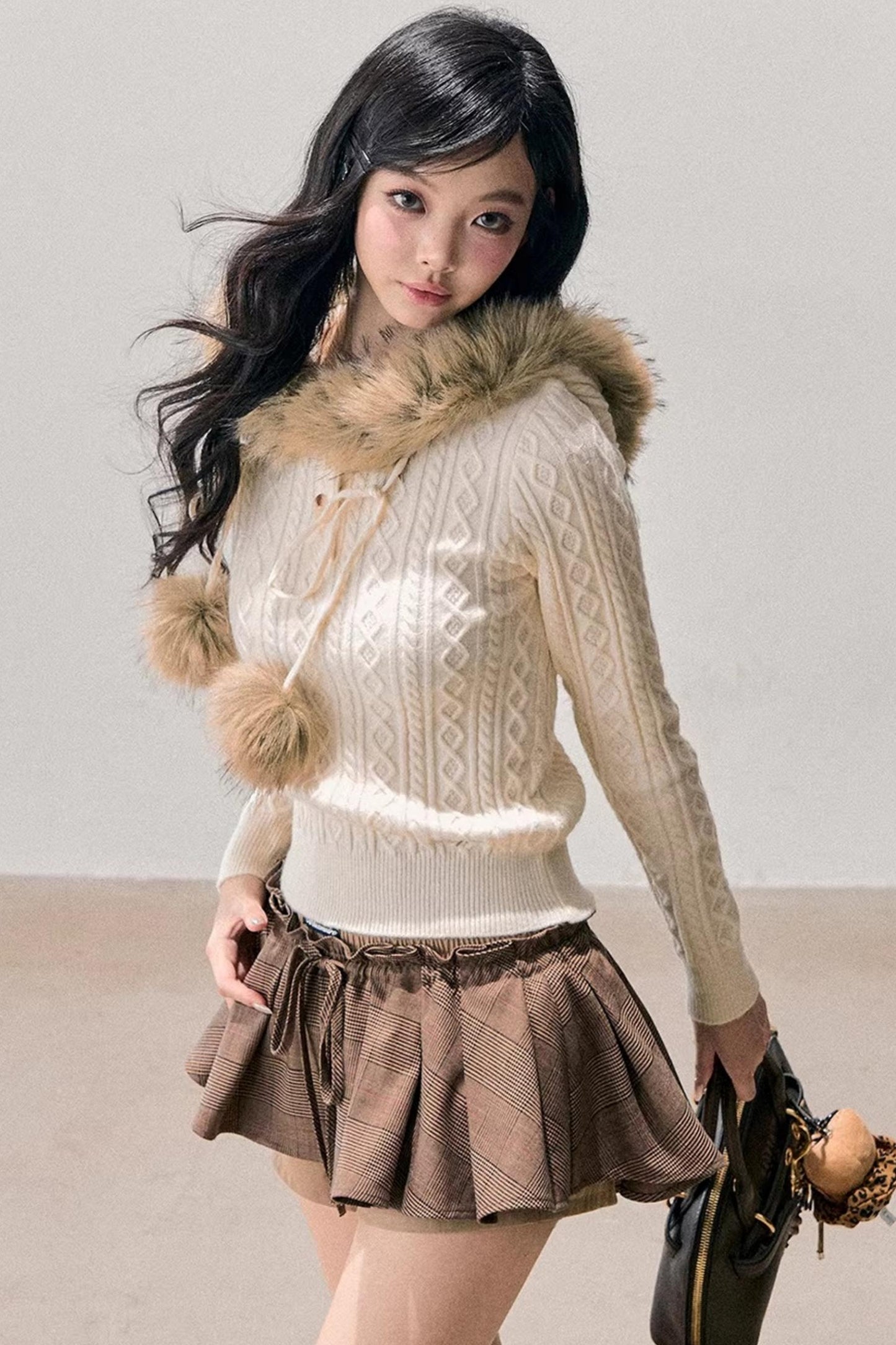 Snowfall Plush Hooded Sweater