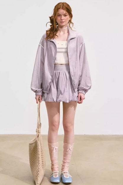 Casual Sun Protection Jacket & Skirt Set-Up