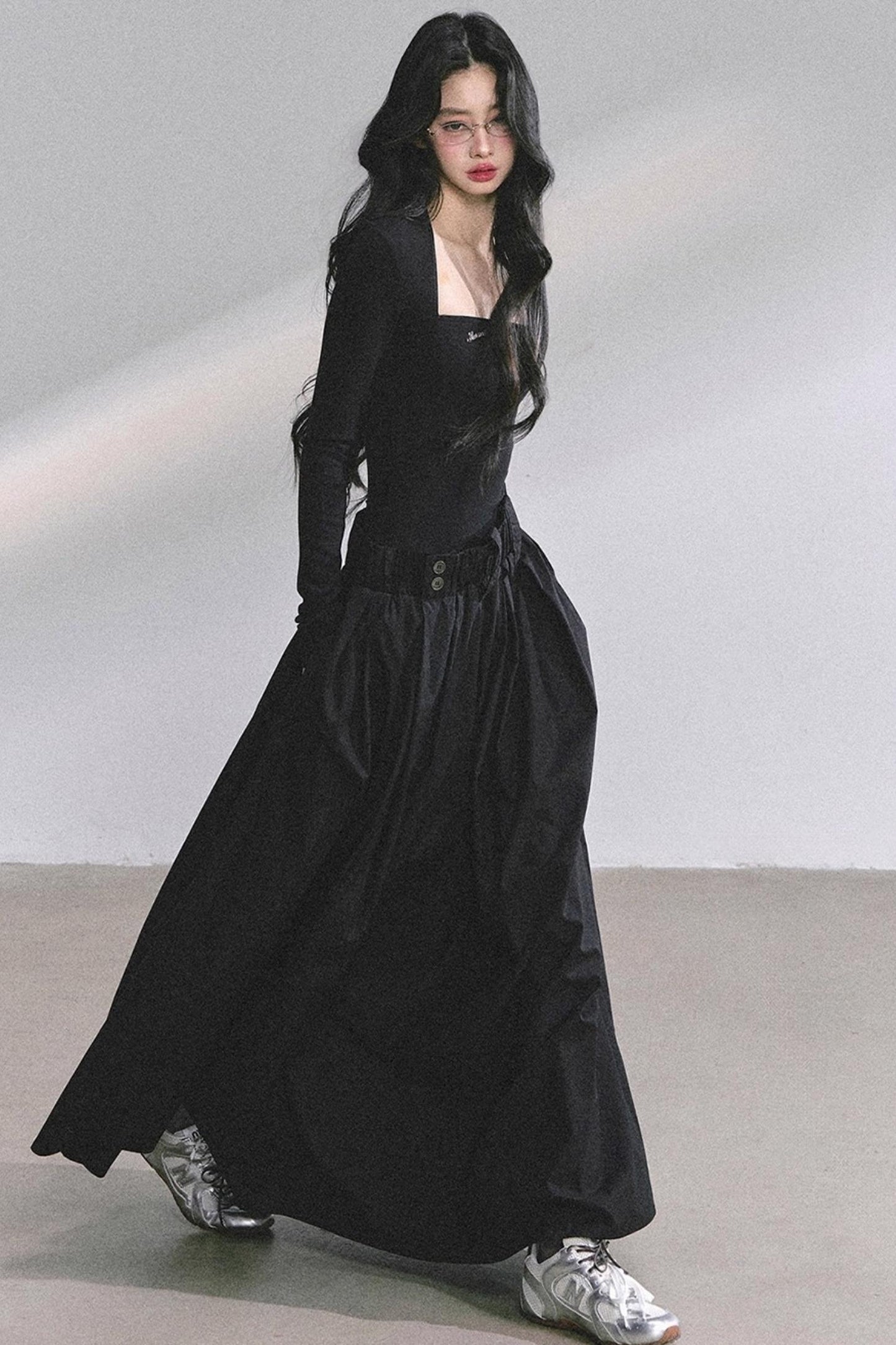 French Slimming Long Dress