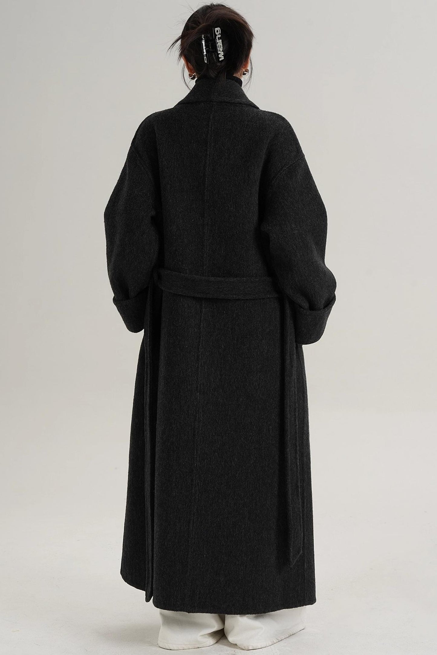 Elegant Wool Lapel Coat