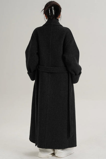 Elegant Wool Lapel Coat