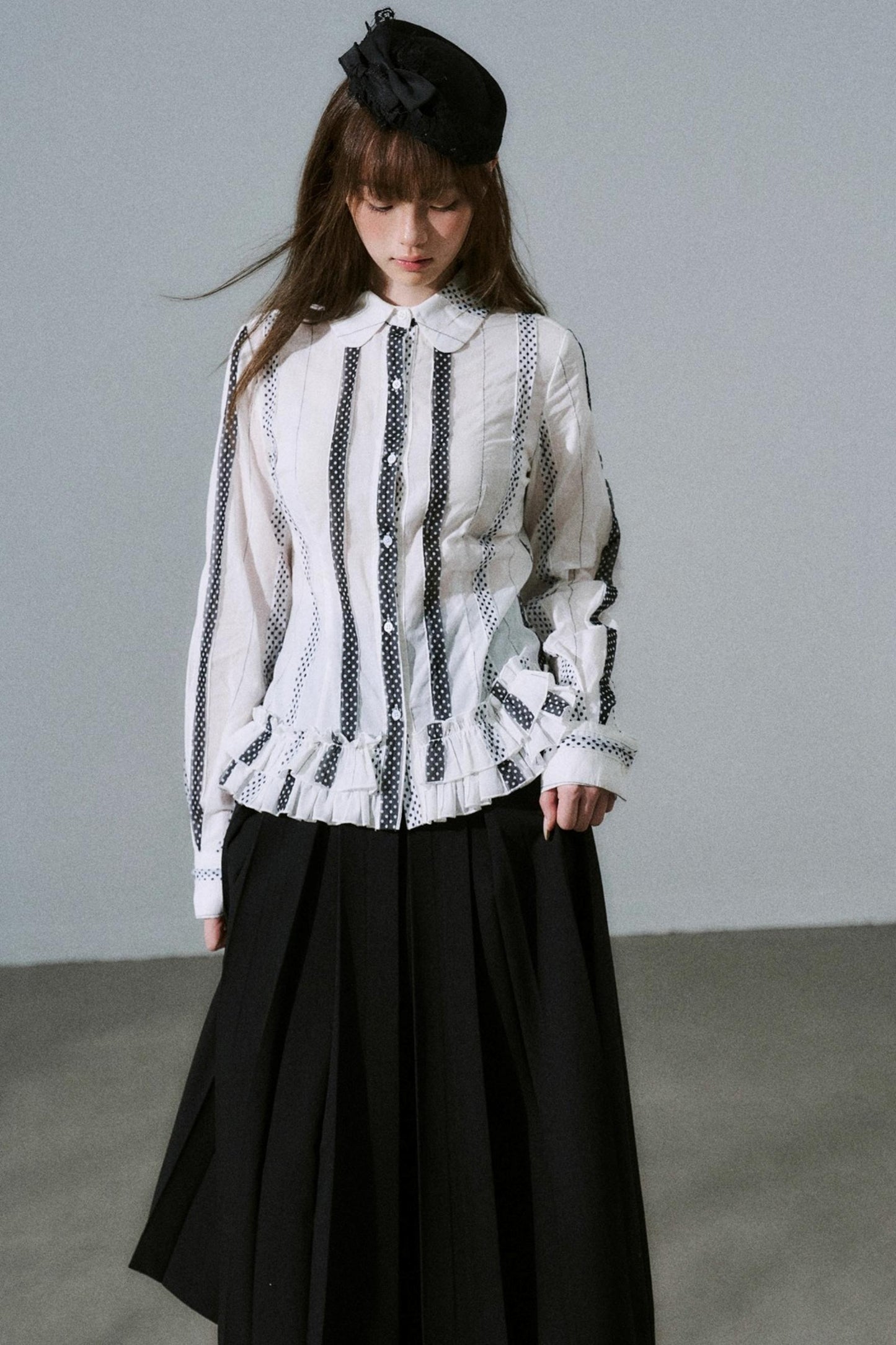 Japanese Girl Pleated Jacket Set-Up