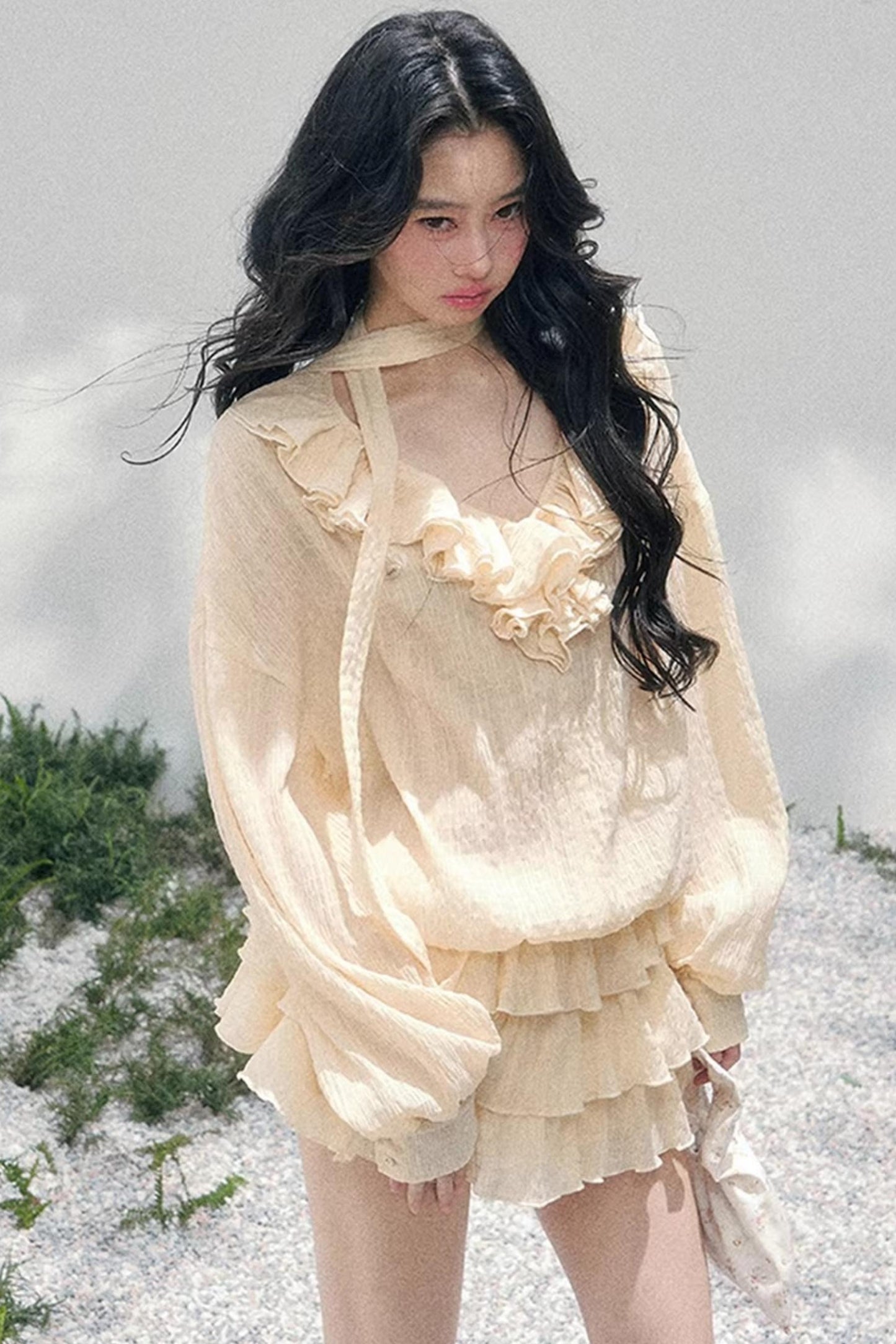 Evening Breeze French Dress Set