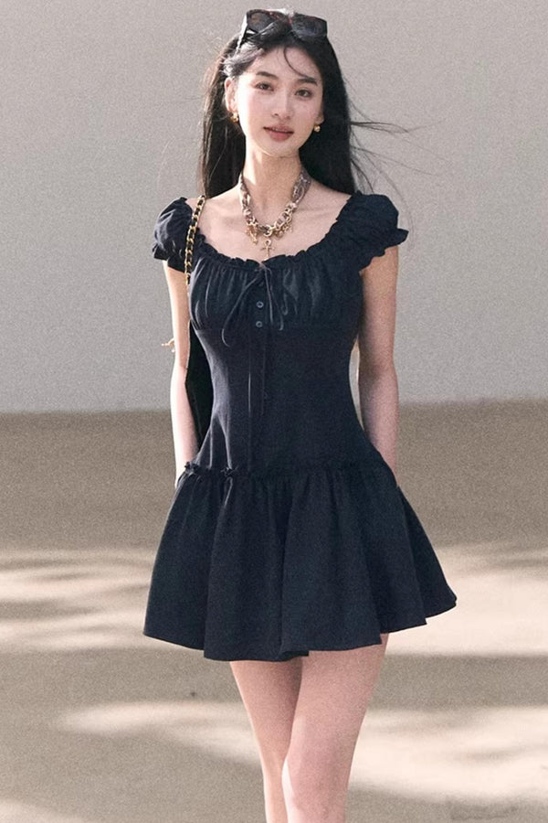 Fog in the Forest Linen Dress