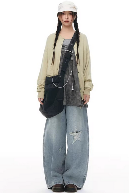 Fake Two-Piece Cotton Top