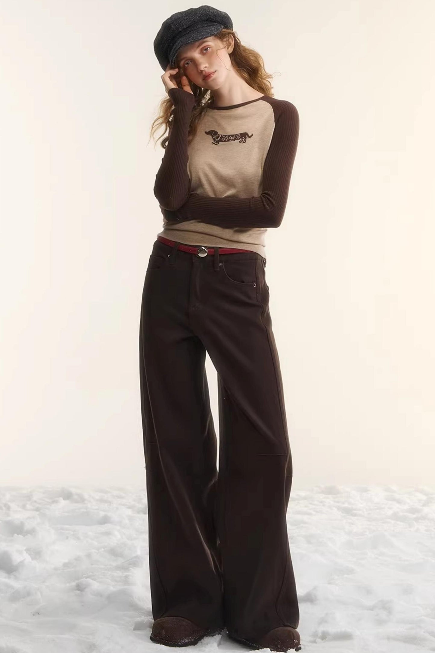 Wool Fair Isle Dachshund Top