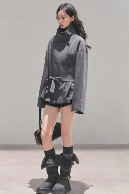 First Snow Turtleneck Coat