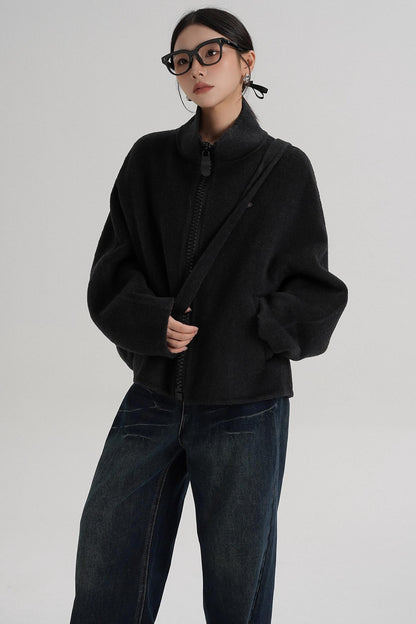 Structured Reversible Wool Jacket