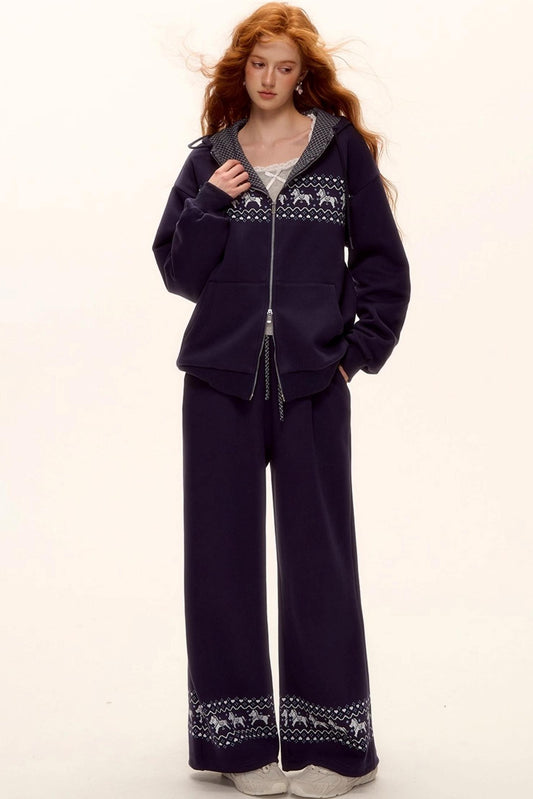 Fair Isle Quilted Jacket Set-Up