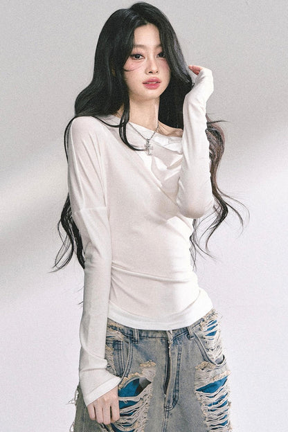 Korean Minimalist Top