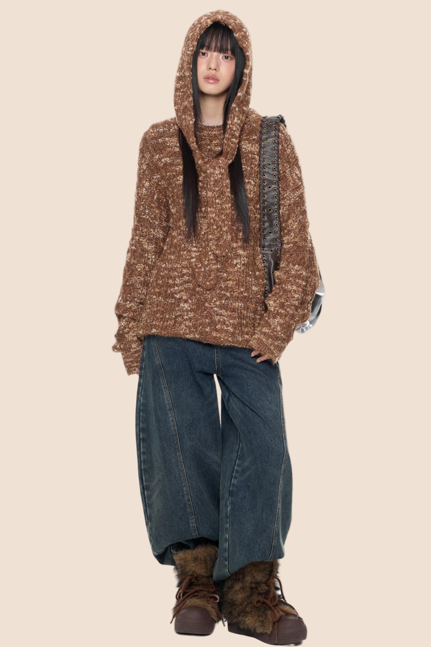 Vintage Knitted Top & Hat Set