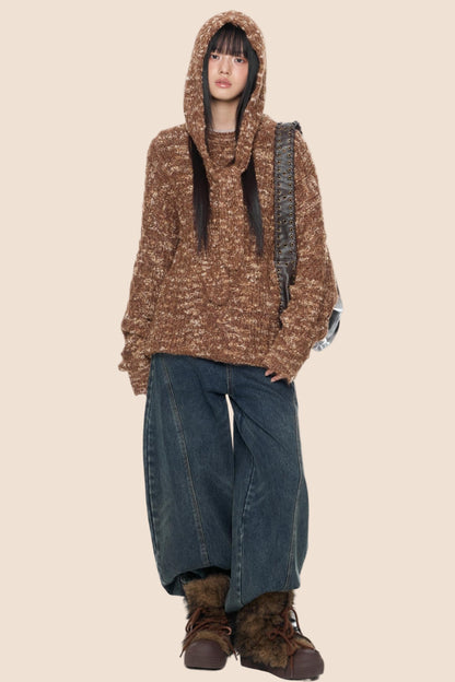 Vintage Knitted Top & Hat Set