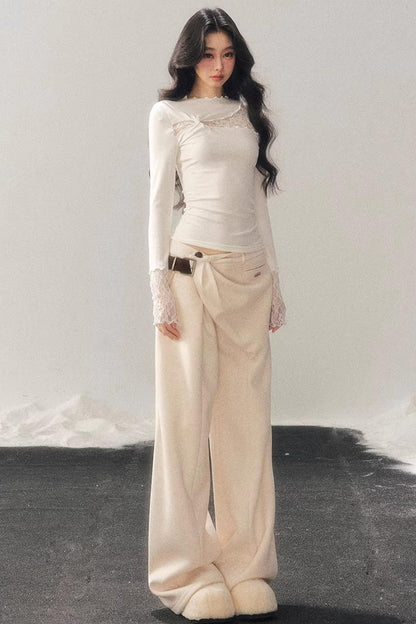 Lace Hollow-Out Slimming Top