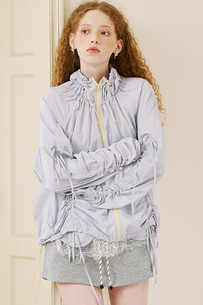 Versatile Color-Block Jacket Skirt Set-Up