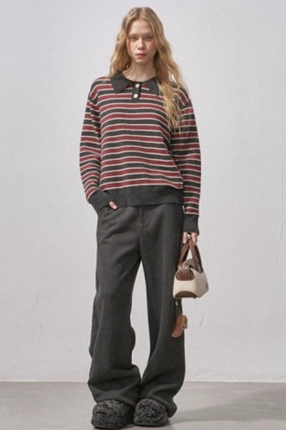 Wool Blend Scimitar Pants