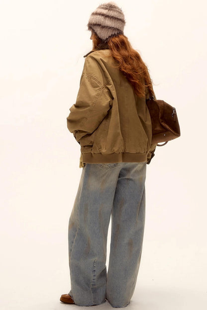 Corduroy Patchwork Retro Jacket Set-Up