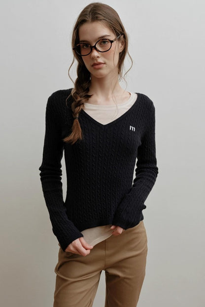 Velvet Twist Knitting Top