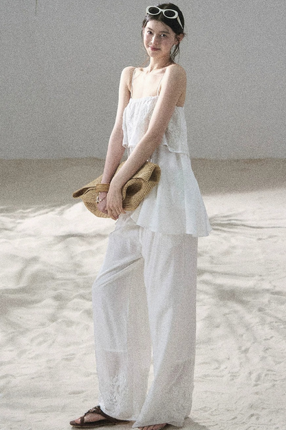 French Chiffon Lace Top Set-Up