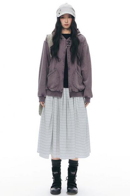 Decorative Button Layered Top